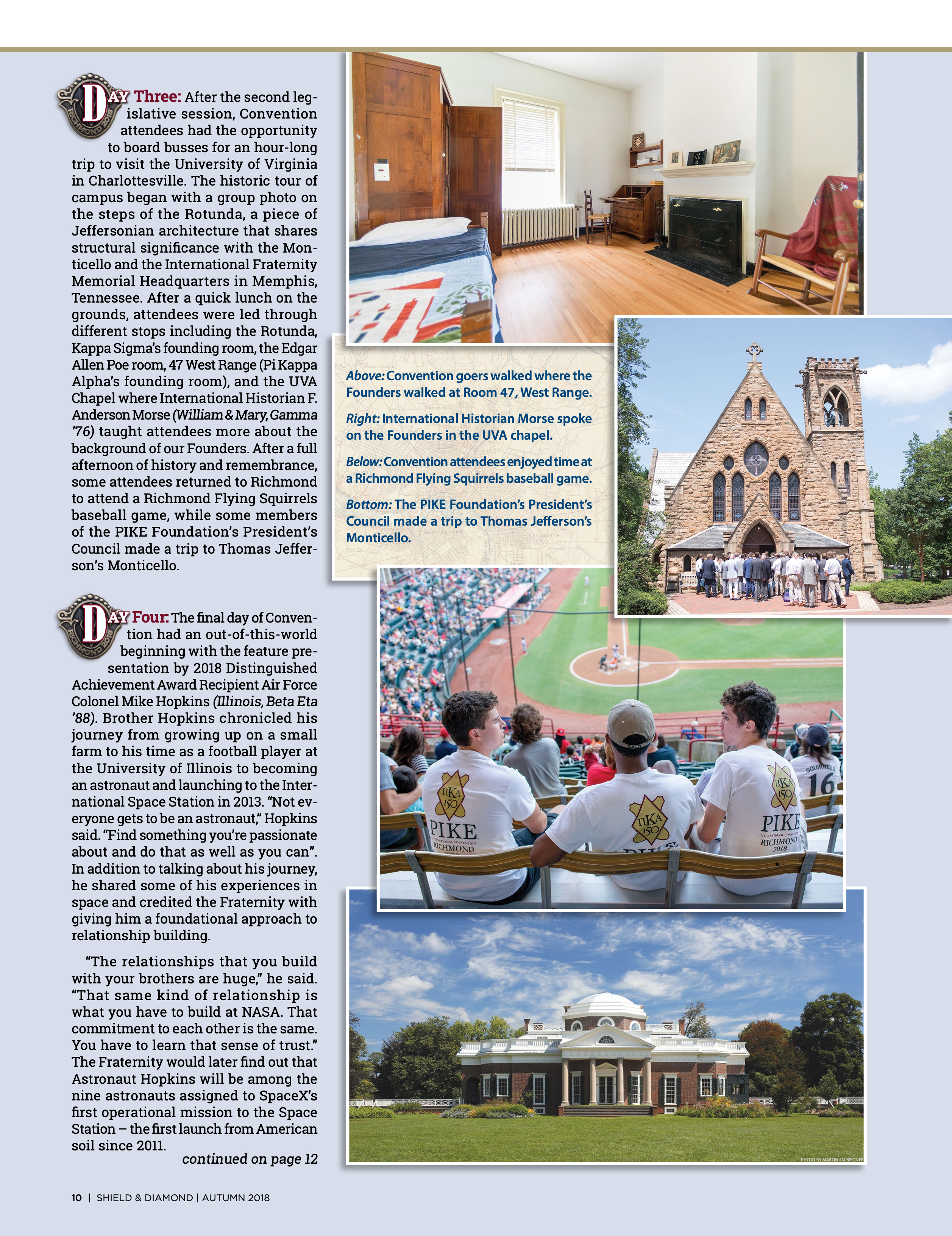 Convention: 2018 International Convention, Continued